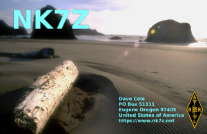 NK7Z QSL Card